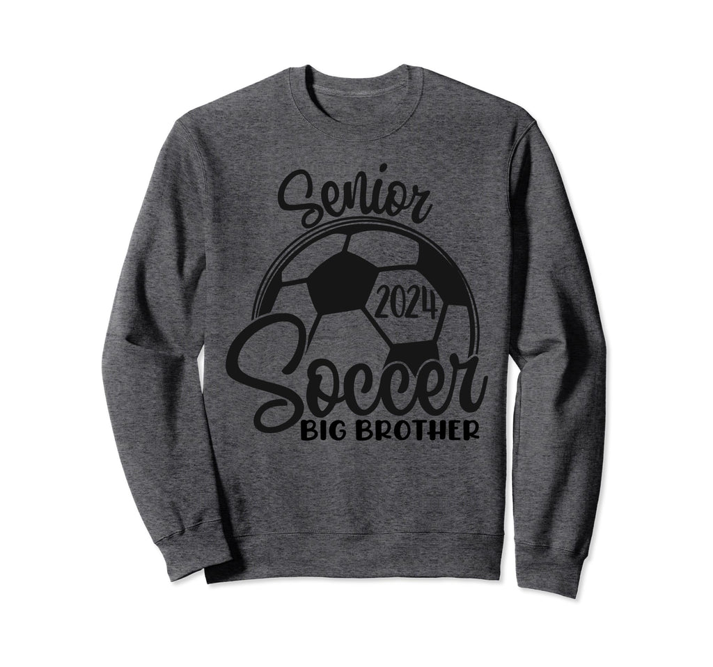 Senior Soccer Big Brother 2024 Class Sweatshirt - Minimalist Print Unisex - T-Shirt, Sweatshirt, Hoodie