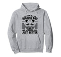 Im Bearded Dad Like Normal Dad Just Hoodie - Minimalist Print Men Women - T-Shirt, Sweatshirt, Hoodie