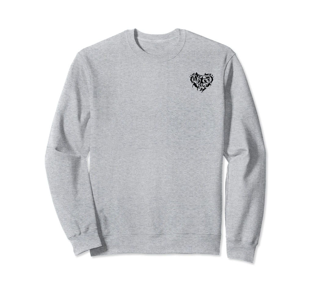 Playing Soccer Heart Soccer Sweatshirt - Casual Everyday Wear Men Women - T-Shirt, Sweatshirt, Hoodie