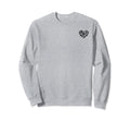 Playing Soccer Heart Soccer Sweatshirt - Casual Everyday Wear Men Women - T-Shirt, Sweatshirt, Hoodie