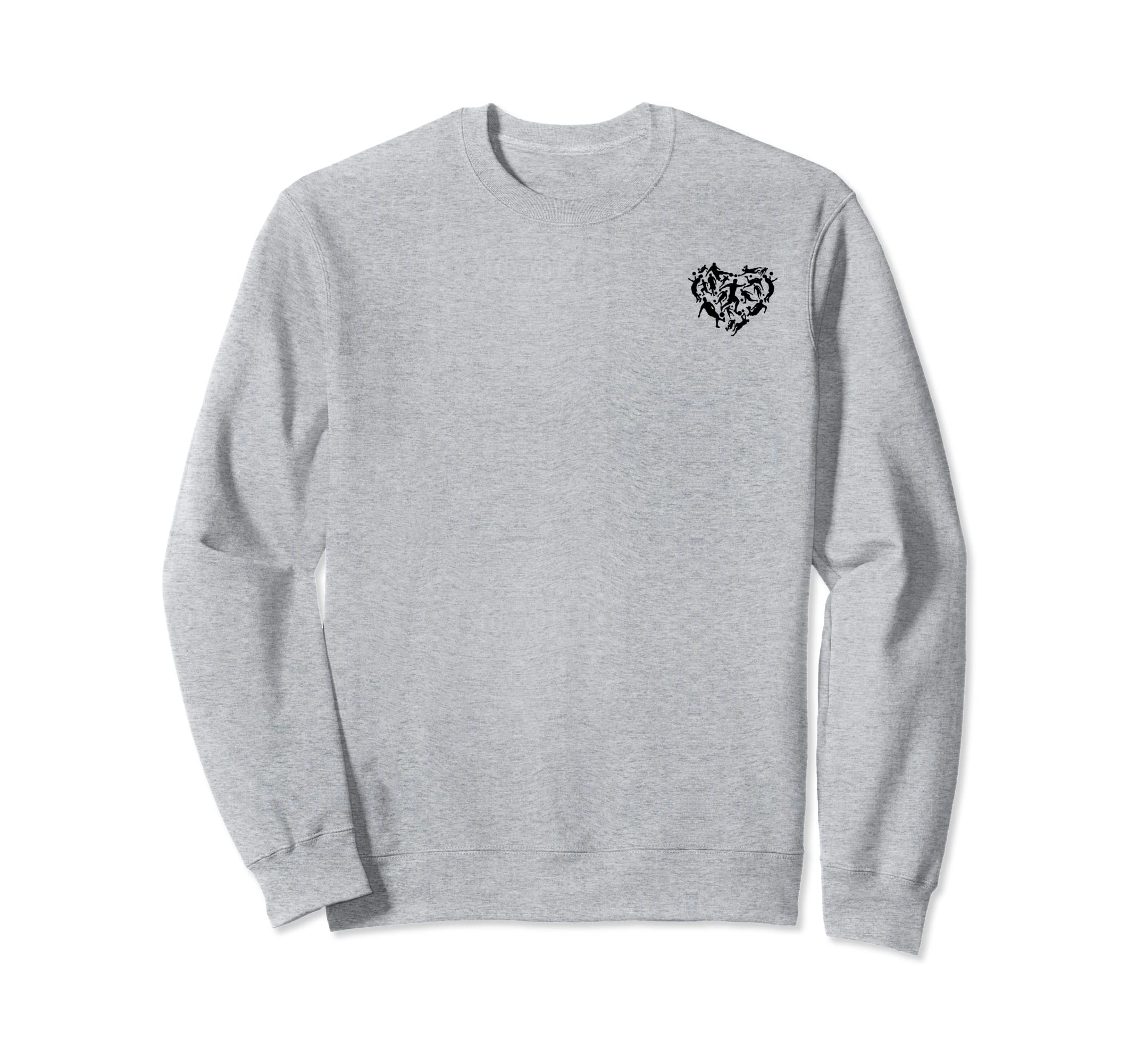 Playing Soccer Heart Soccer Sweatshirt - Casual Everyday Wear Men Women - T-Shirt, Sweatshirt, Hoodie