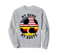 My Home My Roots Uganda Flag Sweatshirt - Fun Novelty Design for Adults - T-Shirt, Sweatshirt, Hoodie