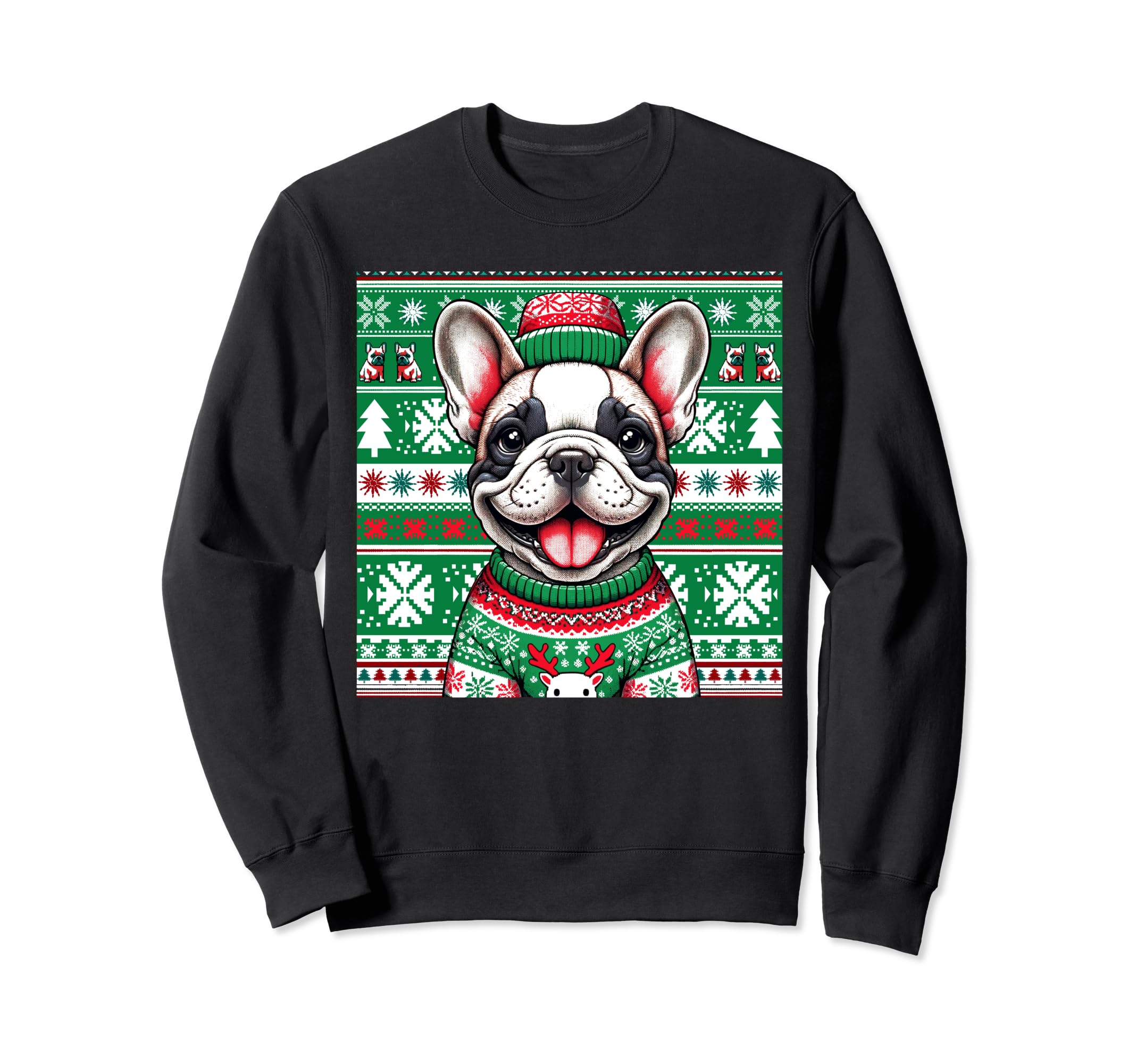 Ugly French Bulldog Face Sweatshirt - Novelty Apparel Men Women - T-Shirt, Sweatshirt, Hoodie