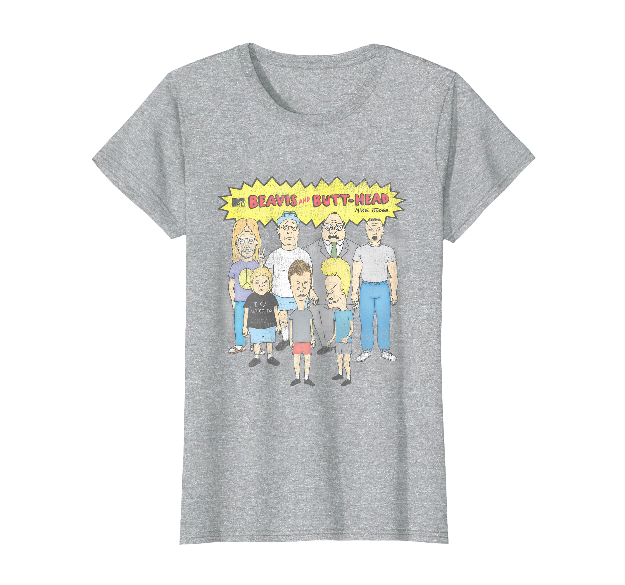 Beavis And Butt Head Group Shot T-Shirt - Graphic Print for Adults - T-Shirt, Sweatshirt, Hoodie