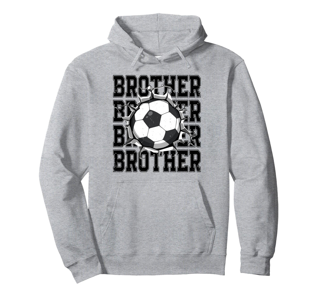 Soccer Brother Cracked Wall Family Hoodie - Trendy Graphic Men Women - T-Shirt, Sweatshirt, Hoodie