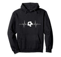Soccer Heartbeat I Soccer Ball I Hoodie - Fun Novelty Design Men Women - T-Shirt, Sweatshirt, Hoodie