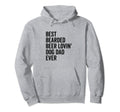 Best Bearded Beer Lovin Dog Dad Ever Hoodie - Custom Art Print Unisex - T-Shirt, Sweatshirt, Hoodie