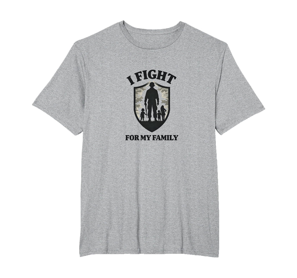 Army Dads I Fight My Family Military T-Shirt - Minimalist Print Unisex - T-Shirt, Sweatshirt, Hoodie