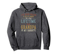 Grandpa Is My Favorite Name Fathers Hoodie - Aesthetic Graphic for Adults - T-Shirt, Sweatshirt, Hoodie