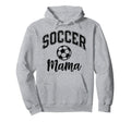 Soccer Mom Life Distressed Hoodie - Graphic Print Unisex - T-Shirt, Sweatshirt, Hoodie