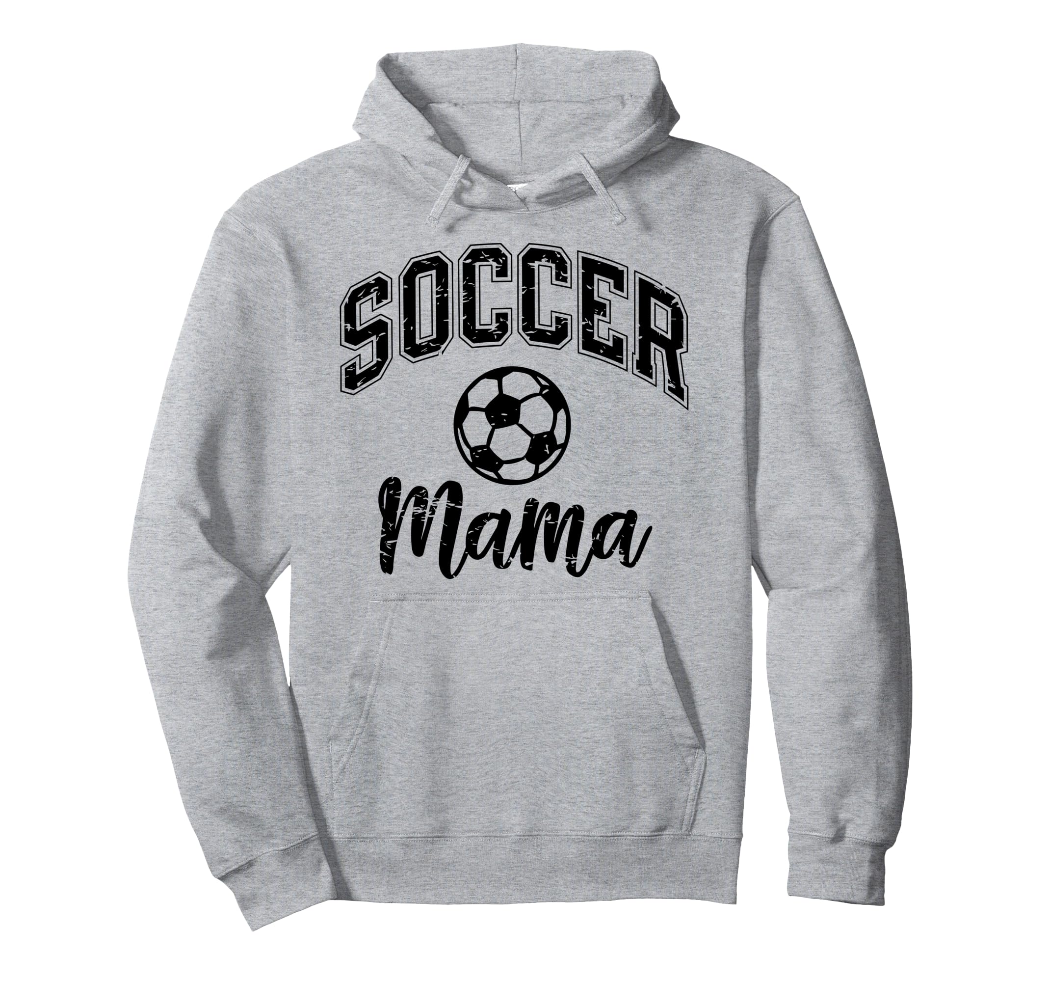 Soccer Mom Life Distressed Hoodie - Graphic Print Unisex - T-Shirt, Sweatshirt, Hoodie