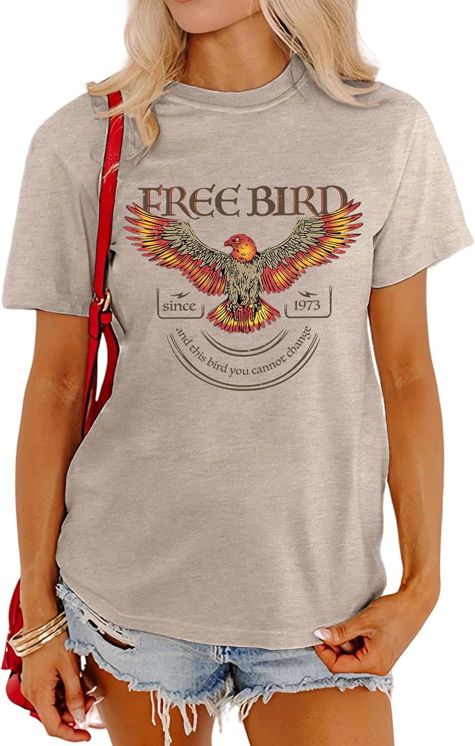 Women Vintage Free Bird Graphic Band Music Short - Adult & Kids T-Shirts, Sweatshirts & Hoodies apparel design preview 1