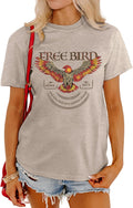 Women Vintage Free Bird Graphic Band Music Short - Adult & Kids T-Shirts, Sweatshirts & Hoodies apparel design preview 1