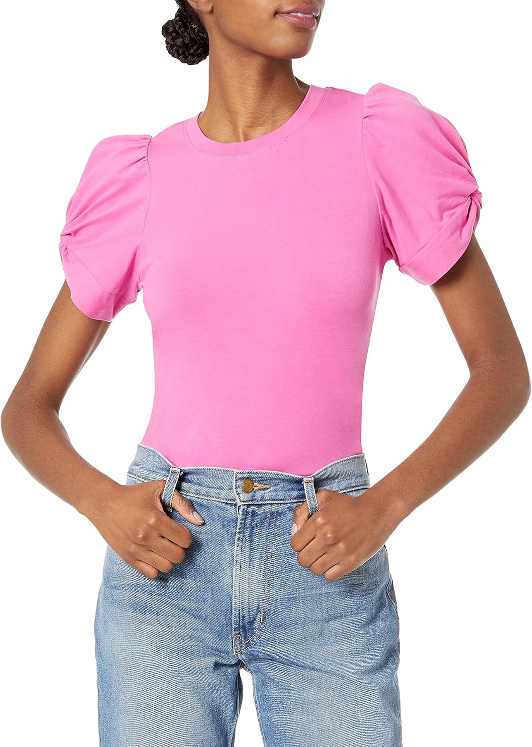 Women's Regular-Fit Twist Puff Sleeve Crewneck - Adult & Kids T-Shirts, Sweatshirts & Hoodies apparel design preview 1