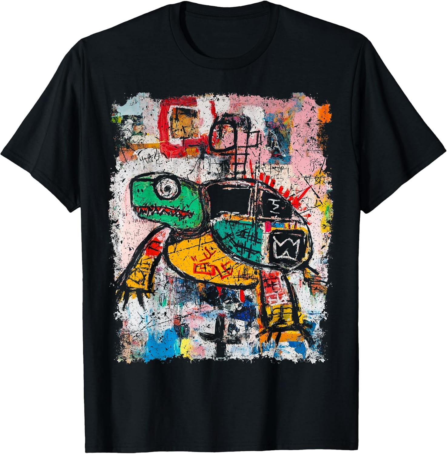 Pop Art Style Turtle Graffiti - Adult & Kids T-Shirts, Sweatshirts & Hoodies apparel design preview 1