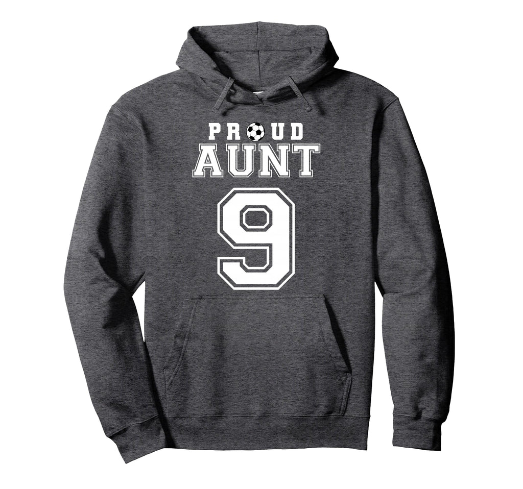 Number 9 Custom Proud Soccer Futbol Hoodie - Novelty Apparel for Adults - T-Shirt, Sweatshirt, Hoodie