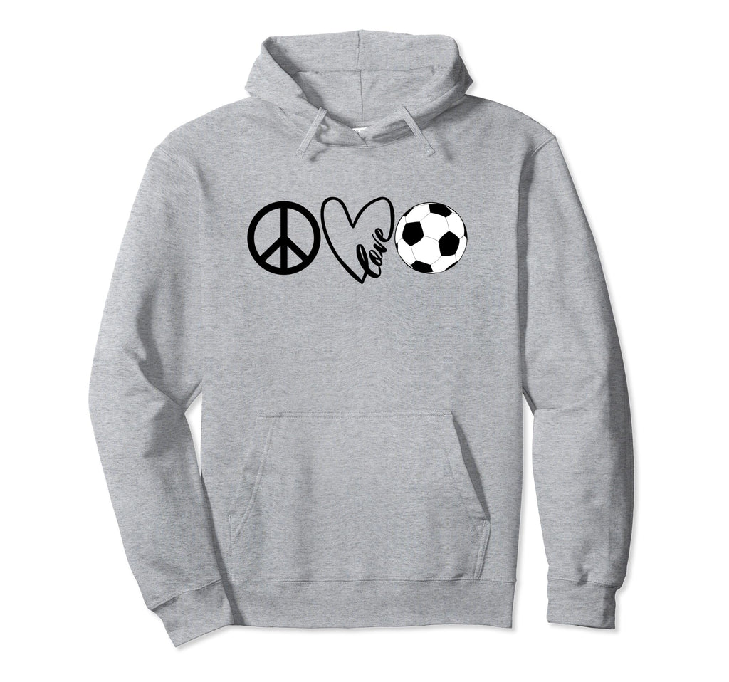 Peace Love Soccer Shirts Coaches Hoodie - Minimalist Print Men Women - T-Shirt, Sweatshirt, Hoodie
