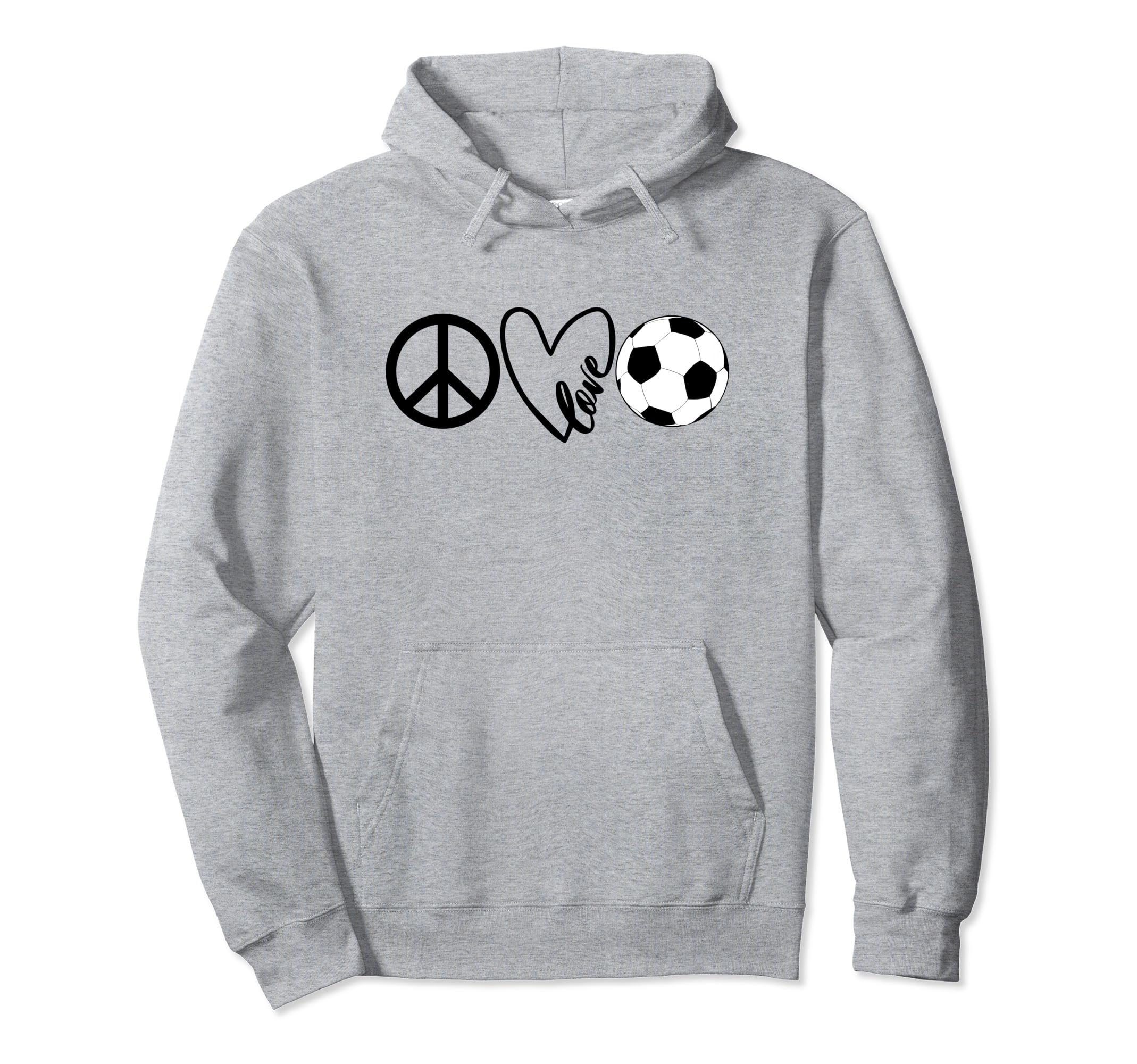 Peace Love Soccer Shirts Coaches Hoodie - Minimalist Print Men Women - T-Shirt, Sweatshirt, Hoodie