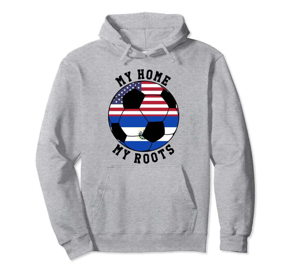 My Home My Roots El Salvador Flag Hoodie - Minimalist Print Men Women - T-Shirt, Sweatshirt, Hoodie