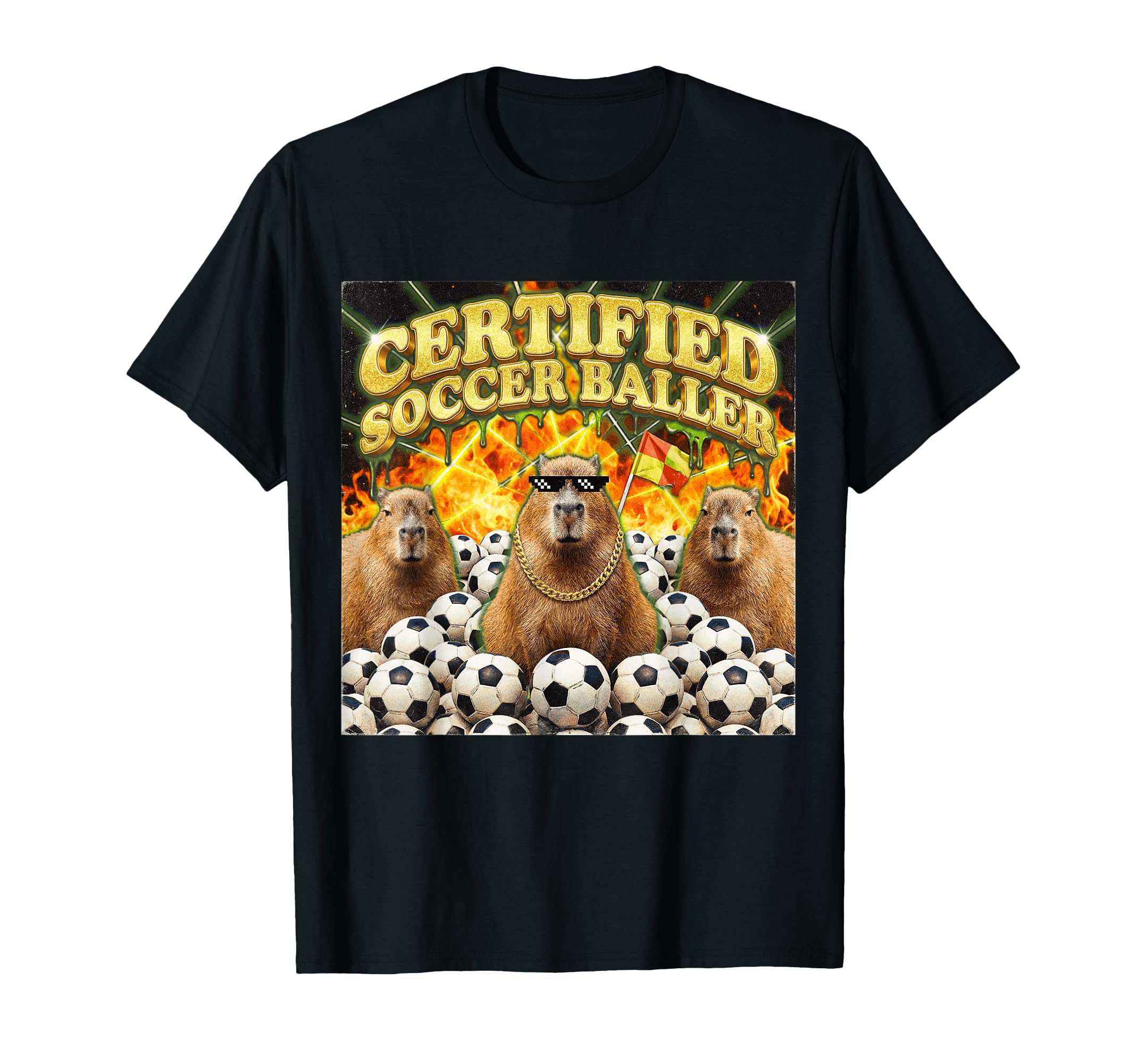 Funny Certified Soccer Baller Bootleg T-Shirt - Minimalist Print Men Women - T-Shirt, Sweatshirt, Hoodie