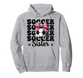 Soccer Sister Soccer Coquette Bow Hoodie - Casual Everyday Wear Unisex - T-Shirt, Sweatshirt, Hoodie