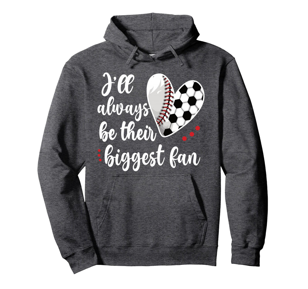 Huge Fan Soccer Baseball Player Mama Hoodie - Novelty Apparel for Adults - T-Shirt, Sweatshirt, Hoodie