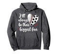 Huge Fan Soccer Baseball Player Mama Hoodie - Novelty Apparel for Adults - T-Shirt, Sweatshirt, Hoodie