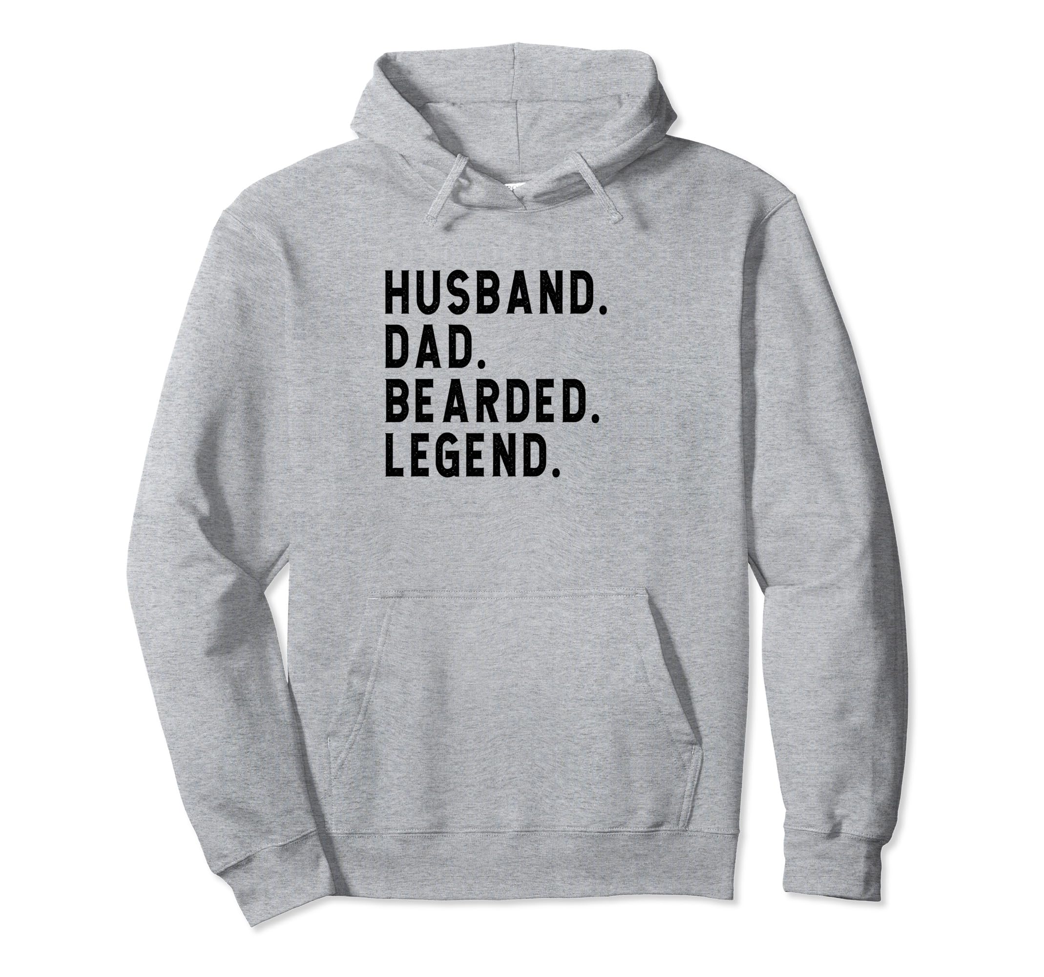 Husband Dad Bearded Legend Fathers Day Hoodie - Custom Art Print Men Women - T-Shirt, Sweatshirt, Hoodie
