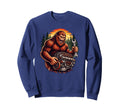 Funny Mechanic Bigfoot Sasquatch Sweatshirt - Custom Art Print for Adults - T-Shirt, Sweatshirt, Hoodie