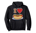 Hot Dog And I Love Hot Dog Hoodie - Streetwear Style for Adults - T-Shirt, Sweatshirt, Hoodie