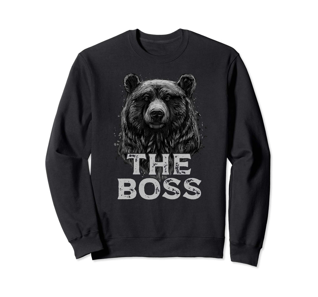 Boss Papa Bear Sweatshirt - Aesthetic Graphic Men Women - T-Shirt, Sweatshirt, Hoodie