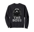 Boss Papa Bear Sweatshirt - Aesthetic Graphic Men Women - T-Shirt, Sweatshirt, Hoodie
