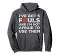 Funny Basketball Player Hoops 5 Fouls Hoodie - Unique Graphic for Adults - T-Shirt, Sweatshirt, Hoodie