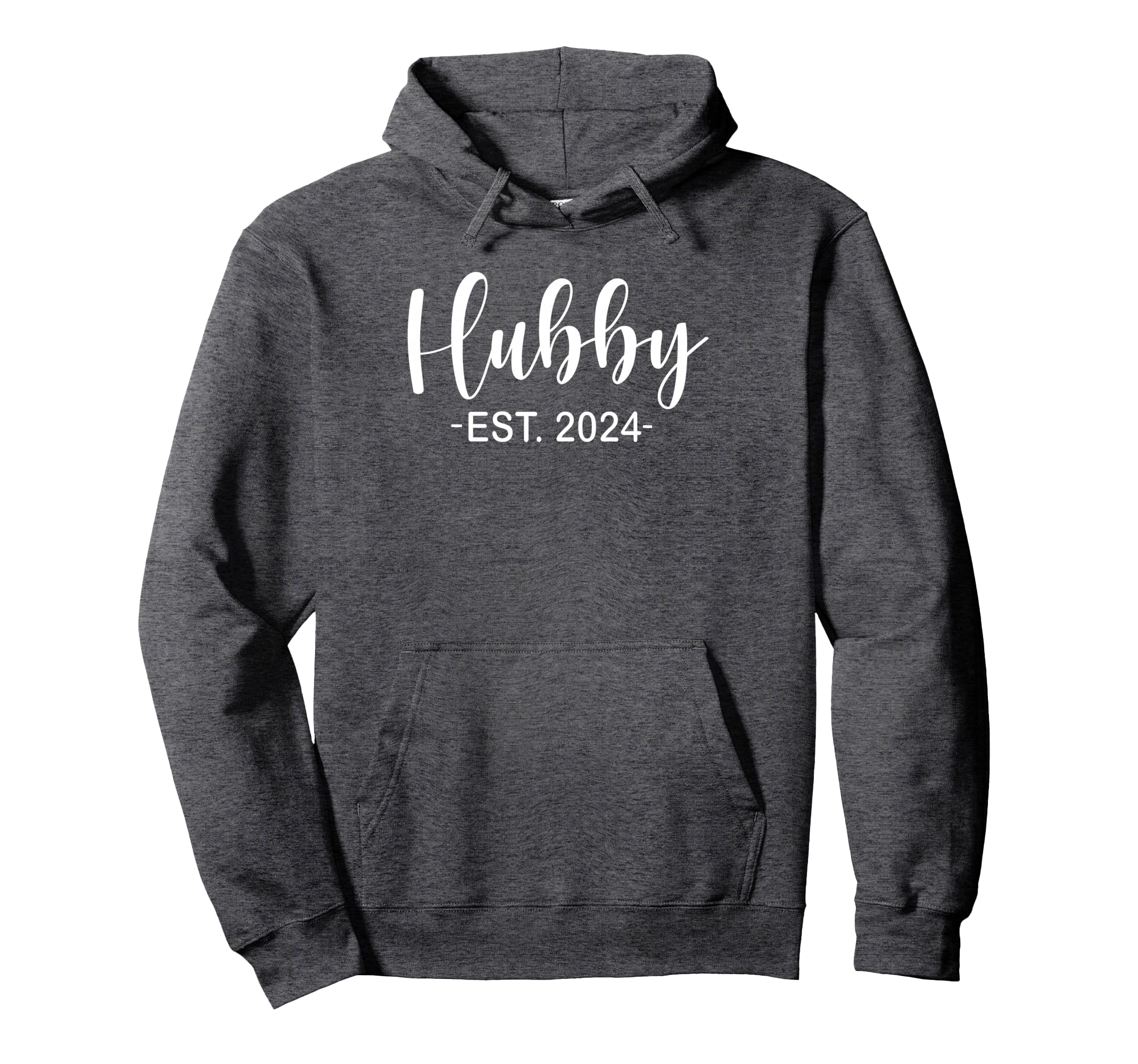 Hubby Est 2024 Just Married Honeymoon Hoodie - Fun Novelty Design Unisex - T-Shirt, Sweatshirt, Hoodie