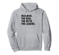 Mailman Myth Legend Postman Dad Grandpa Hoodie - Trendy Graphic for Adults - T-Shirt, Sweatshirt, Hoodie