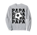 Soccer Papa Cracked Wall Family Sweatshirt - Streetwear Style Men Women - T-Shirt, Sweatshirt, Hoodie