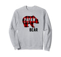 Papaw Bear Red Black Buffalo Plaid Sweatshirt - Trendy Graphic for Adults - T-Shirt, Sweatshirt, Hoodie