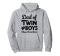 Twin Dad Funny Daddy Fathers Day Hoodie - Custom Art Print for Adults - T-Shirt, Sweatshirt, Hoodie