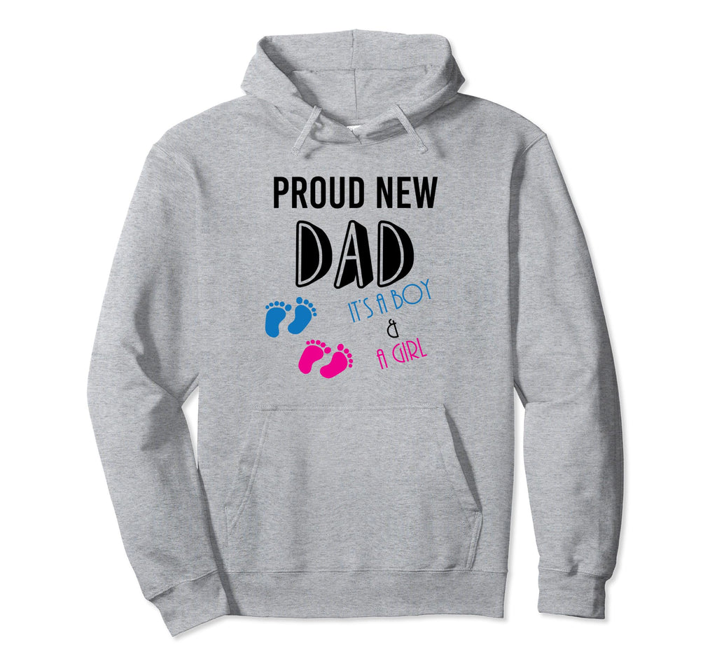Proud New Dad Pregnancy Reveal Twins Hoodie - Custom Art Print Unisex - T-Shirt, Sweatshirt, Hoodie