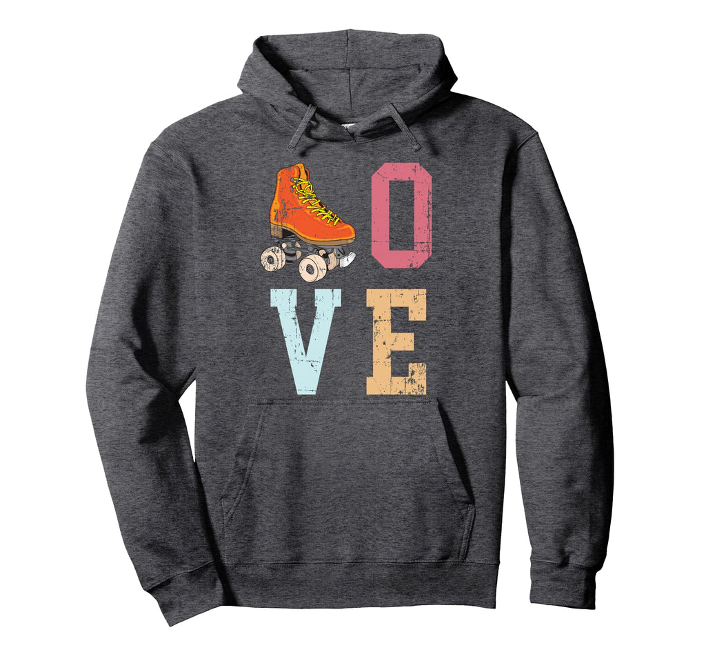Funny Roller Skating Skate Lover 70S Hoodie - Minimalist Print Men Women - T-Shirt, Sweatshirt, Hoodie