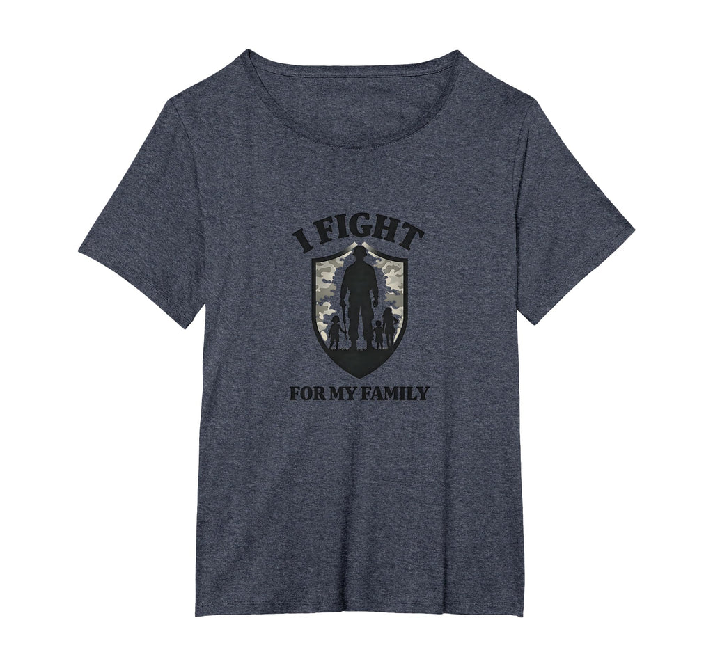 Army Dads I Fight My Family Military T-Shirt - Minimalist Print Men Women - T-Shirt, Sweatshirt, Hoodie