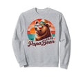 Papa Bear Sunglasses Funny Bear Dad Sweatshirt - Minimalist Print Unisex - T-Shirt, Sweatshirt, Hoodie