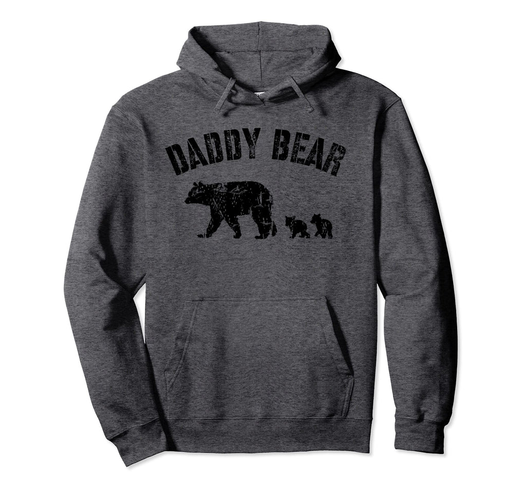 Daddy Bear 2 Two Cubs Fun Dad Father Hoodie - Fun Novelty Design Unisex - T-Shirt, Sweatshirt, Hoodie
