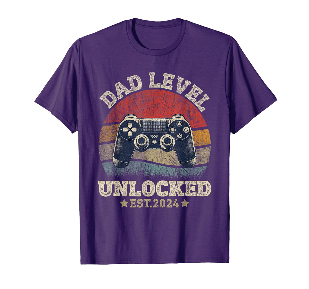Dad Level Unlocked Est 2024 New T-Shirt - Casual Everyday Wear Men Women - T-Shirt, Sweatshirt, Hoodie