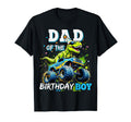 Dad Birthday Monster Truck Dinosaur Party T-Shirt - Unique Graphic Unisex - T-Shirt, Sweatshirt, Hoodie