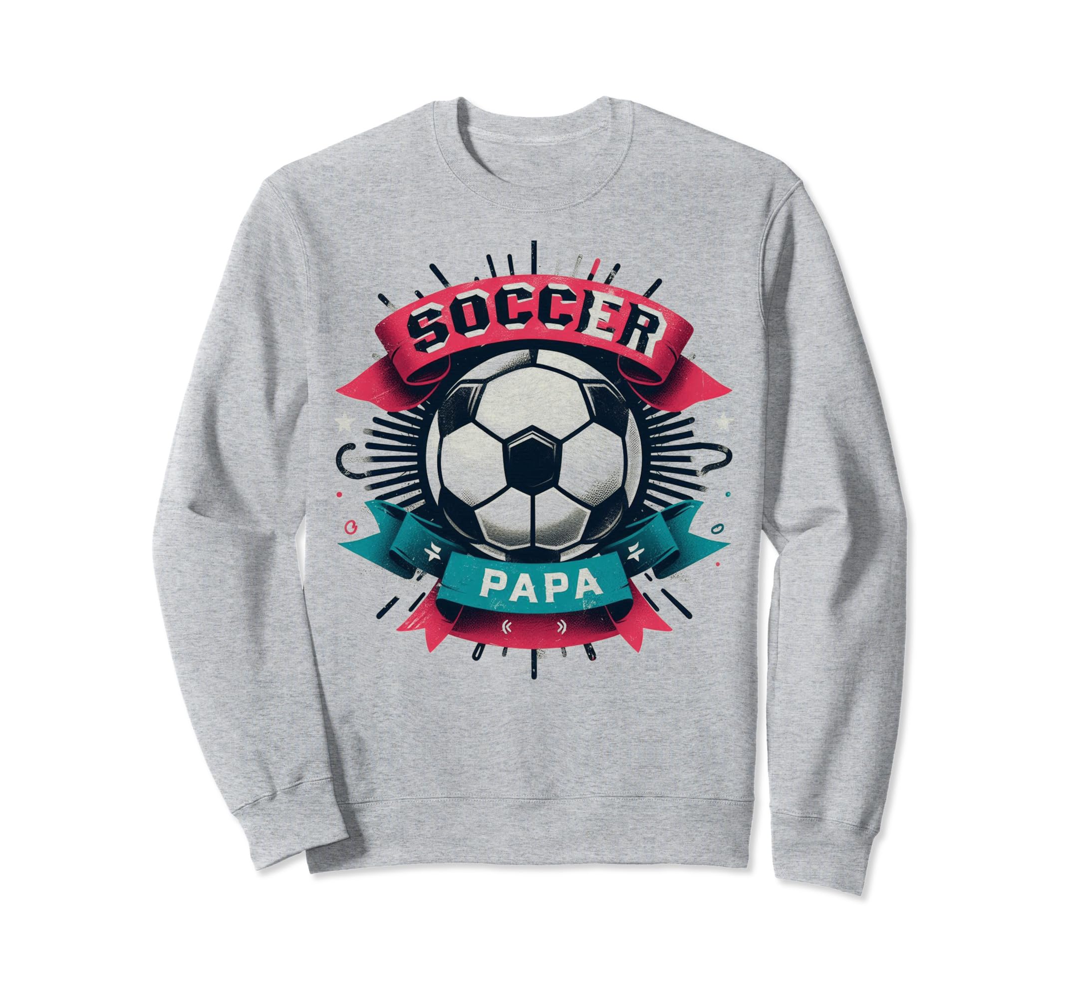 Soccer Papa Family Matching Dad Sweatshirt - Fun Novelty Design Men Women - T-Shirt, Sweatshirt, Hoodie