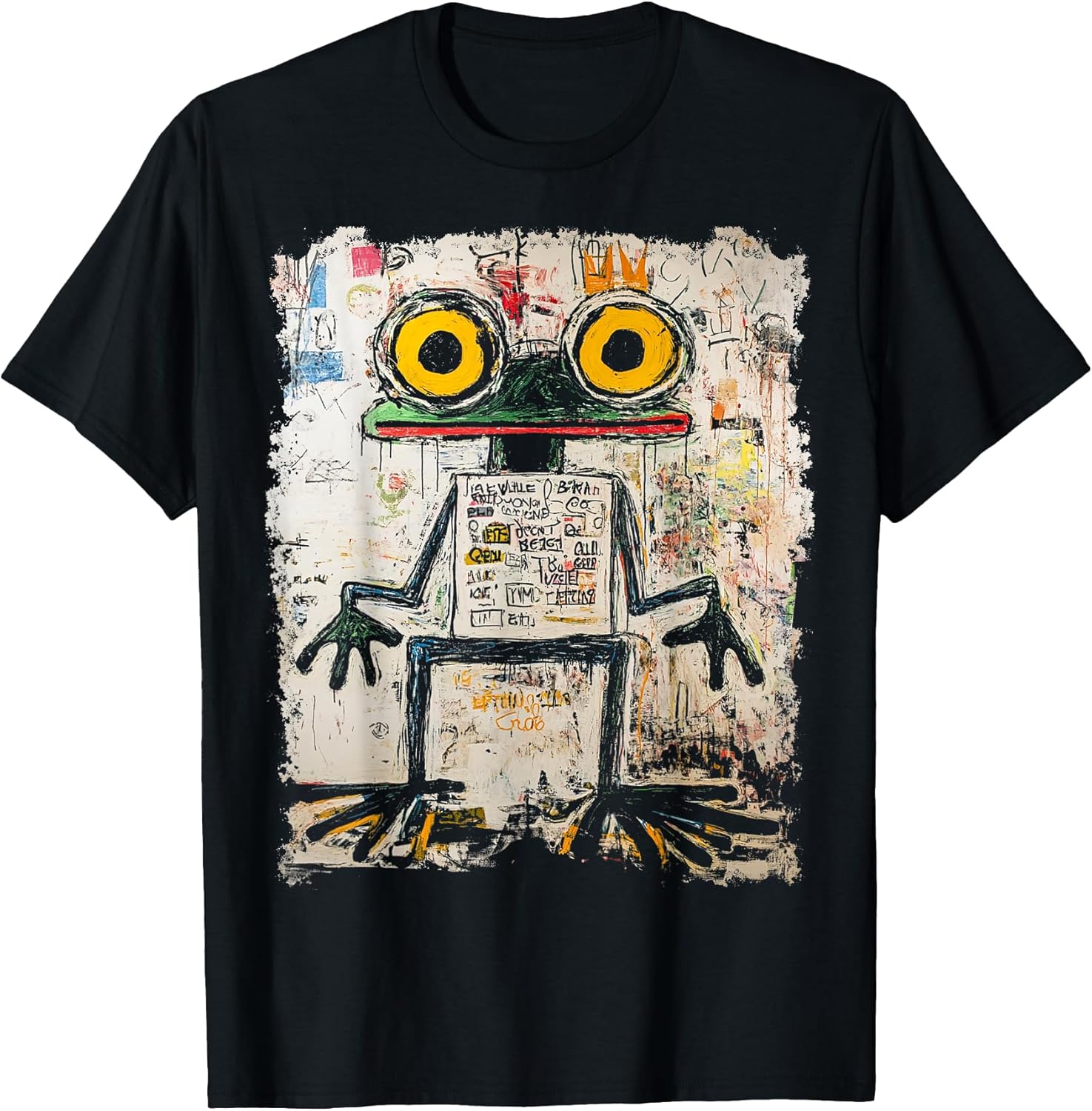 Abstract Face Pop Art Design With A Frog On It - Adult & Kids T-Shirts, Sweatshirts & Hoodies apparel design preview 1
