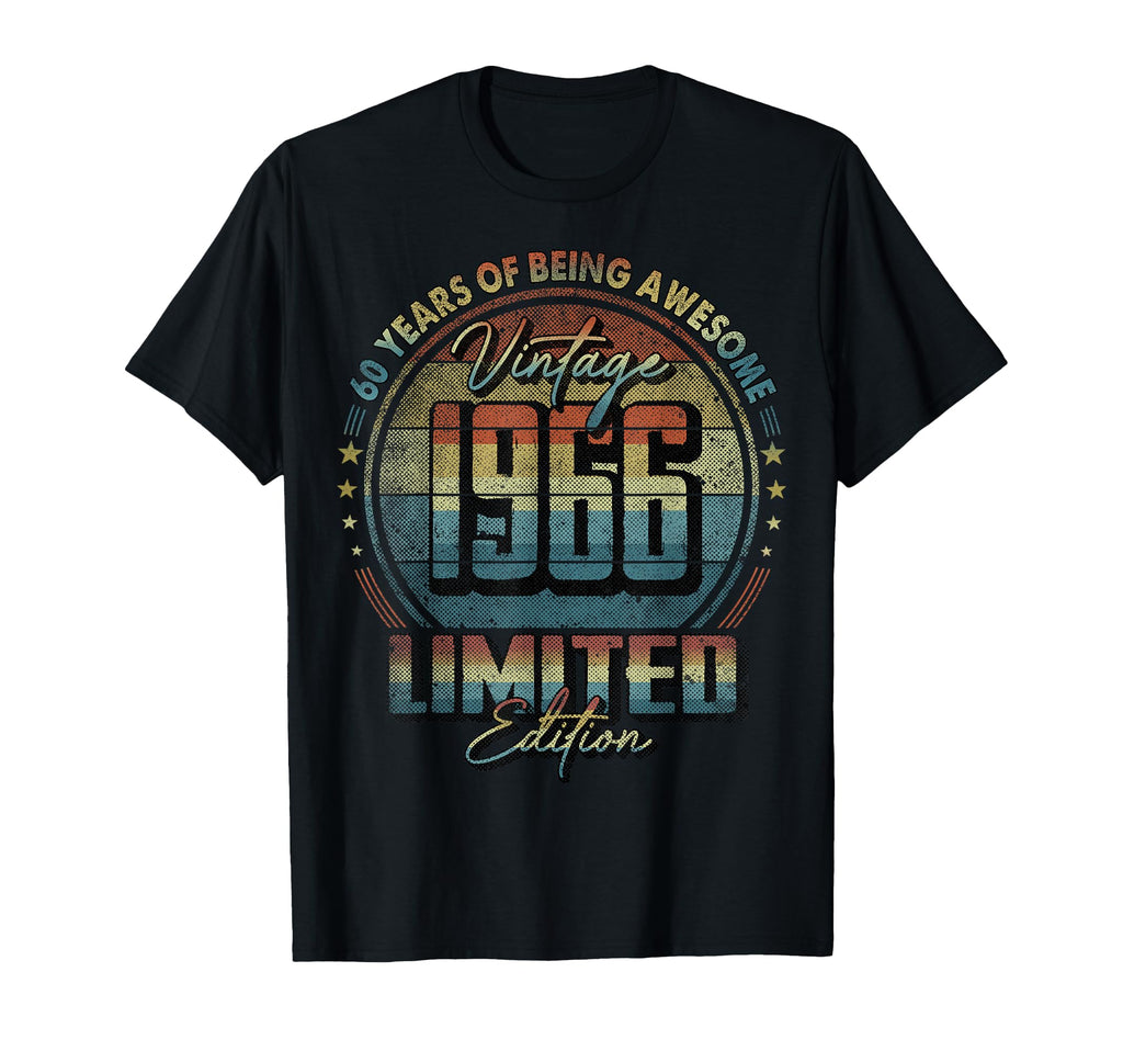 1966 60 Year Old 60Th Birthday T-Shirt - Graphic Print Men Women - T-Shirt, Sweatshirt, Hoodie