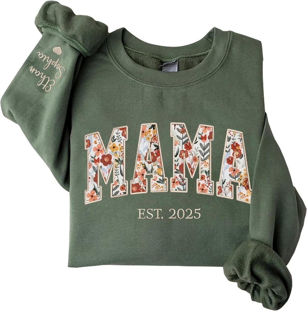 Custom Floral Applique Embroidered Grandma - Adult & Kids T-Shirts, Sweatshirts & Hoodies apparel design preview 1
