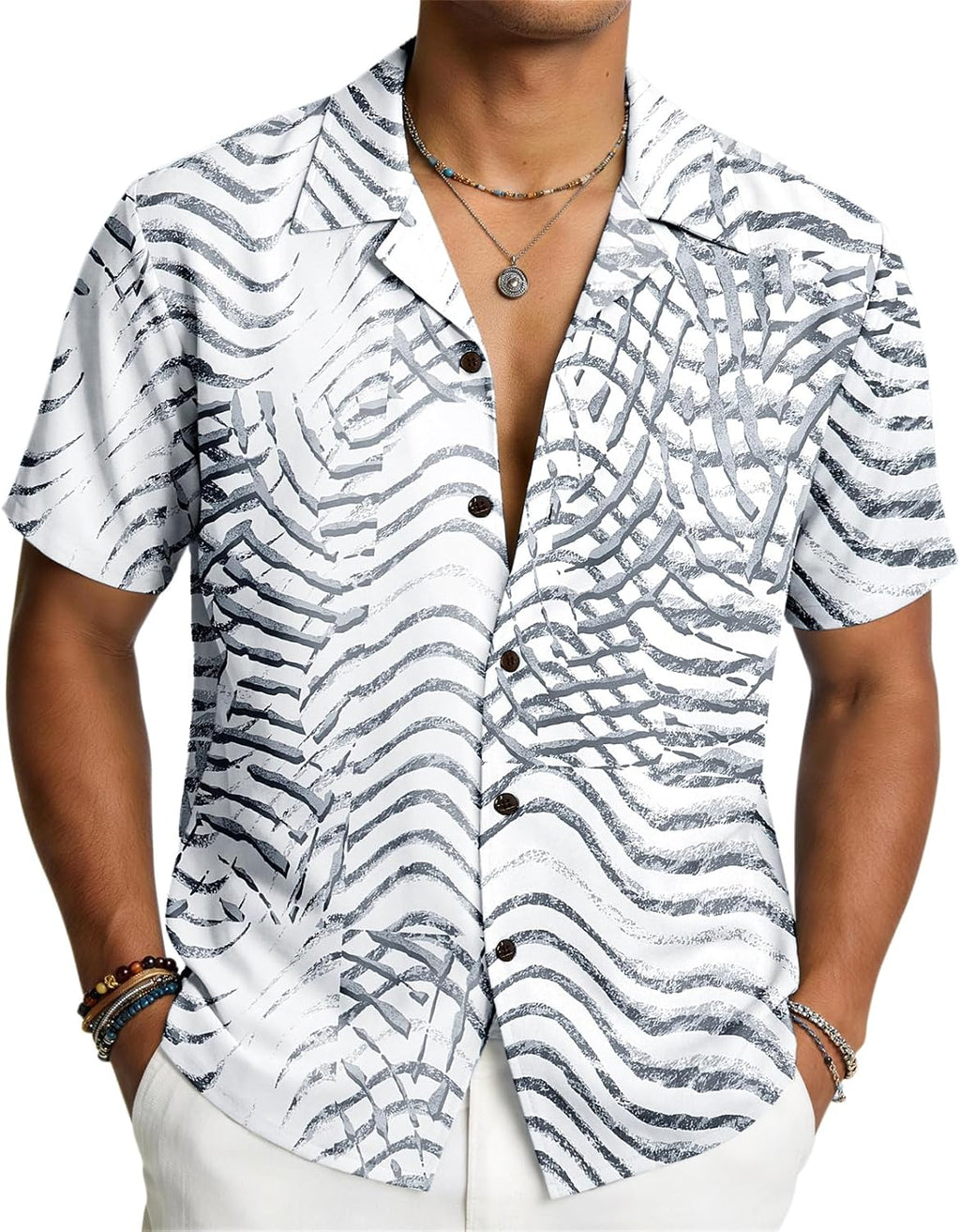 Hawaiian for Men Short Sleeve Button Down Men's - Adult & Kids T-Shirts, Sweatshirts & Hoodies apparel design preview 1